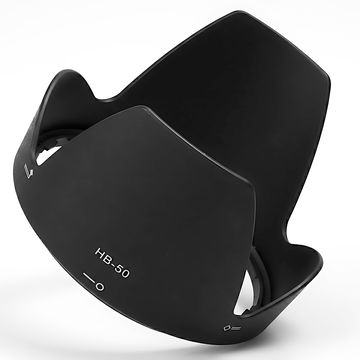 HB-50 Kamera Modlysblænde til Nikon AF-S NIKKOR 28-300 mm 1:3,5-5,6G ED VR – Plast bajonet blomst / kronblad Modlysblænde fra CELLONIC