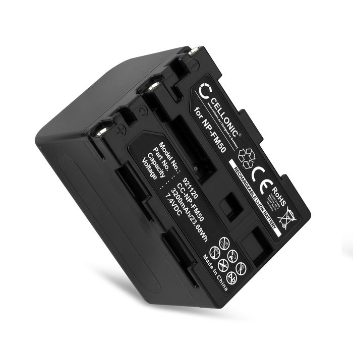 Kamera Batteri til Sony HVR-A1 HDR-SR1 HDR-HC1 GV-D1000 DCR-TRV38 -TRV20 -TRV330 -TRV285 -TRV340 -TRV345 -TRV351 -TRV355 - NP-FM50 NP-FM30 NP-FM70 NP-QM91 NP-QM71 3200mAh Udskiftsningsbatteri til kamera