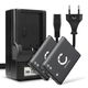 2x Batteri 700mAh + Oplader