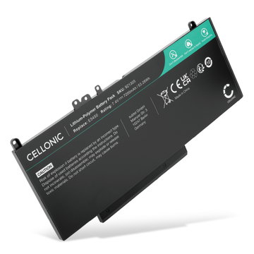 Batteri til Dell Latitude 5450, E5450, E5550, E5470, E5570, E5270, E5250, Vostro 3510, Precision 3510, CHWGG, Bærbar computer - 7200mAh 7.4V 