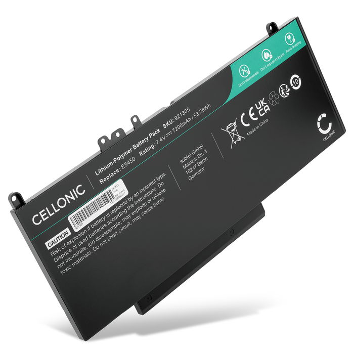 Dell Latitude E5470 batteri 7200mAh 7.4V fra subtel
