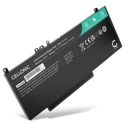 Batteri til Dell Latitude 5450, E5450, E5550, E5470, E5570, E5270, E5250, Vostro 3510, Precision 3510, CHWGG, Bærbar computer - 7200mAh 7.4V 