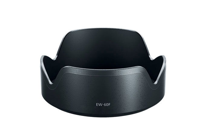 EW-60F Kamera Modlysblænde til Canon EF-M 18-150mm 1:3,5-6,3 IS STM – Plast bajonet blomst / kronblad Modlysblænde fra CELLONIC