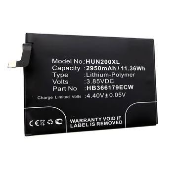 HB366179ECW batteri til mobiltelefoner Huawei Nova 2 / Nova 2 Dual SIM - HB366179ECW 2950mAh - udskift dit mobilbatteri og få mere ud af din mobil
