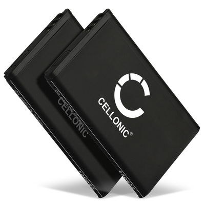 2x CELLONIC genopladelige battereri til Telekom Sinus 806, Snom M65, Telefunken FHD 170/5 - A051,10000058 1200mAh - udskift dit mobilbatteri