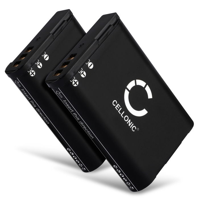 2x Battery for Nikon Coolpix B700, Coolpix P600, Coolpix P610, Coolpix P900, Coolpix S810c EN-EL23 (1600mAh, 3.6V - 3.7V) from CELLONIC