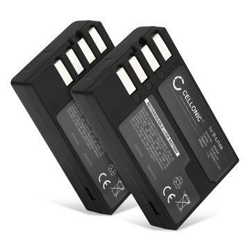 2x Kamera Batteri til Pentax KP K-50 K-30 K-S1 K-r K-500 K-S2 - D-Li109 1100mAh D-Li109 Udskiftsningsbatteri til kamera