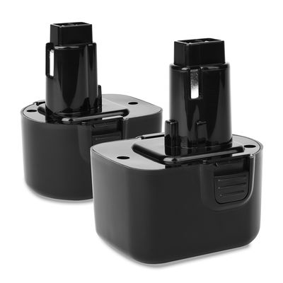 2x DE9074 Batterier til Dewalt DC727 DC740 DW907 DC756 DC740KA DC743 DC981 DW904 DW915 DW953 DW953 DW980 DW981 Batteridrevet boremaskine 12V 3Ah DE9501 DE9071 Batteri