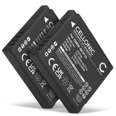 2x Batteri til Panasonic Lumix DMC-FS62 DMC-FS10 FS6 FS7 FS15 FS30 FS42 FS62 700mAh fra CELLONIC
