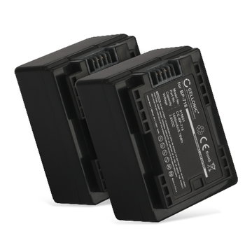 2x Kamera Batteri til Canon LEGRIA HF R806 R86 HF R706 HF R606 HF R506 HF R406 HF R306 R36 VIXIA HF R500 HF R52 R50 HF R400 R40 HF R300 HF M500 - BP-718 BP-727 1600mAh Udskiftsningsbatteri til kamera