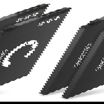 2x Battery for Nikon A900 W300 A1000 S9900 S9700 S9500 S9300 S9100 S8200 S6300 S6200 S31 AW130 EN-EL12 1100mAh from CELLONIC