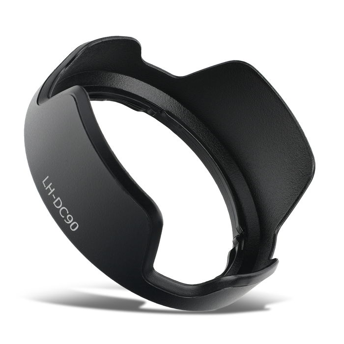 LH-DC90 Kamera Modlysblænde til Canon PowerShot SX60 HS PowerShot SX70 HS – Plast bajonet blomst / kronblad Modlysblænde fra CELLONIC