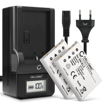 2x EN-EL5 batterier til Nikon 5200 Nikon Coolpix P520 P500 P510 P510 P530 P100 P90 P80 P5100 P5100 P5000 P6000 3700 790 S10 P3 P4 - 1180mAh udskiftning af kamerabatteri + LCD Smart Oplader