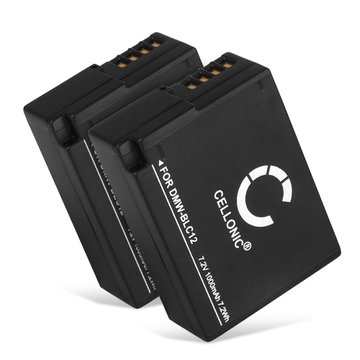 2x Kamera Batteri til Leica Q (Typ 116) V-LUX (Typ 114) V-LUX 4, DP1Q DP2Q DP3Q - BP-DC12-E BP-51 1000mAh Udskiftsningsbatteri til kamera