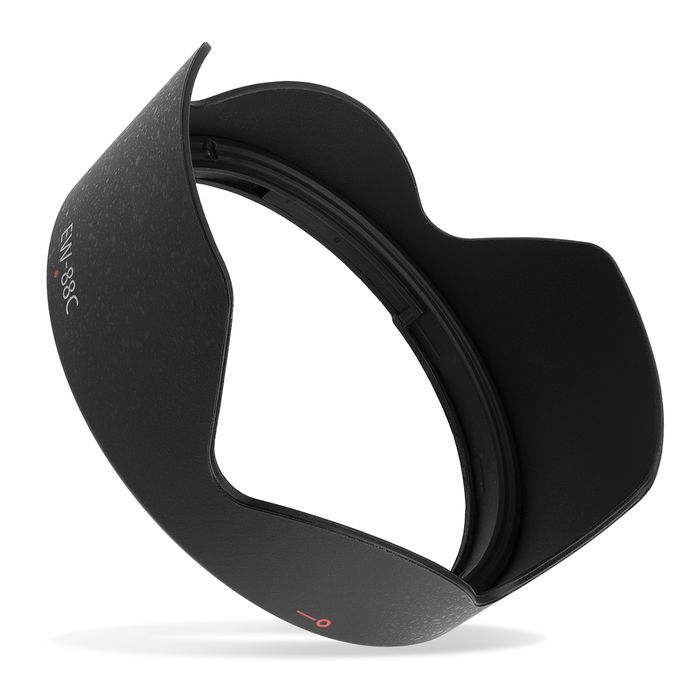 EW-88C Kamera Ø 105mm Modlysblænde til Canon EF 24-70mm f/2.8L II USM – Plast bajonet blomst / kronblad Modlysblænde fra CELLONIC