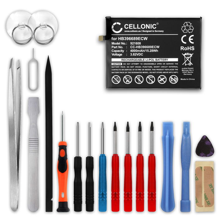 Huawei Mate 9 Pro Batteri 4000mAh + Værktøj Set fra Cellonic