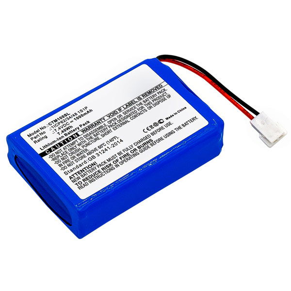 CTMS Eurodetector batteri 1000mAh 7.2V - 7.4V fra subtel
