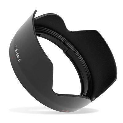 ES-68 II Camera Ø 49mm Lens Hood for Canon EF 50mm f/1.8 STM - Plastic Bayonet Flower / Tulip / Petal Lens Shade from CELLONIC