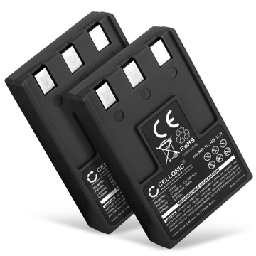 2x Batteri til Canon Digital IXUS 300 330 400 430 500 IXUS V2 V V3 PowerShot S100 Digital ELPH NB-1LH (850mAh, 3.7V) fra CELLONIC