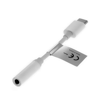 Premium USB-C hovedtelefonadapter til høretelefoner 3,5 mm stik - til tilslutning af pc høretelefoner til Samsung-og Huawei-hovedtelefonstik, lyd- & adapterkabel, stik, lydkabel