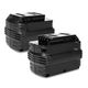 2x Battery (3000mAh, 24V)