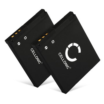 2x Kamera Batteri til Panasonic Lumix DMC-F5 DMC-FH10 DMC-FS50 DMC-SZ10 DMC-SZ3 DMC-SZ8 DMC-SZ9 DMC-XS1 DMC-XS3 - DMW-BCL7 DMW-BCL7e 600mAh Udskiftsningsbatteri til kamera