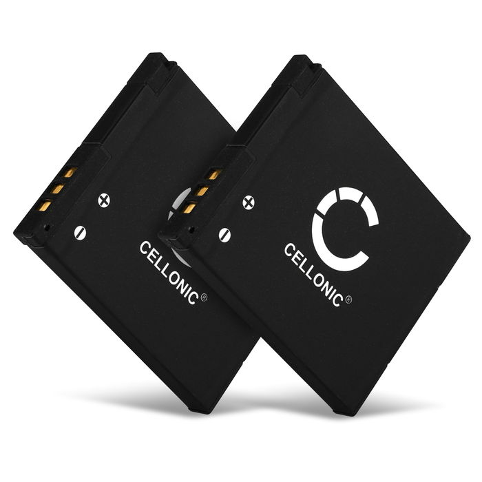 2x Kamera Batteri til Panasonic Lumix DMC-F5 DMC-FH10 DMC-FS50 DMC-SZ10 DMC-SZ3 DMC-SZ8 DMC-SZ9 DMC-XS1 DMC-XS3 - DMW-BCL7 DMW-BCL7e 600mAh Udskiftsningsbatteri til kamera