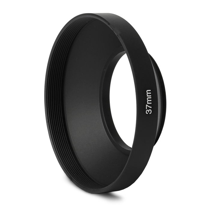 Ø 37mm Wide-Angle Kamera Ø 37mm Vidvinkel Modlysblænde til Universal Ø 37mm – Metal skruet ind cylindrisk / rund Modlysblænde fra CELLONIC