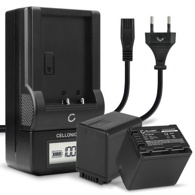 2x Kamera batteri til Panasonic HC-V770 V777 V760 V380 V270 V180 V100 V800 HC-VX980 HC-VXF990 - Udskift VW-VBK180 VW-VBT190 VBT380 VW-VBY100 batteri + Oplader VW-BC10 ekstra batteri