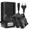 2x Batteri 2000mAh+ Oplader