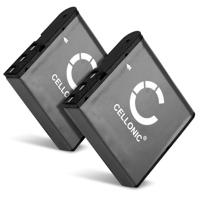 2x Batteri til Casio Exilim EX-FC100 FC150 EX-Z40 Z55 Z57 EX-Z750 Z300 Z400 Z450, NP-40 CELLONIC