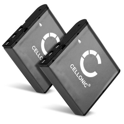 2x Batteri til Casio Exilim EX-FC100 FC150 EX-Z40 Z55 Z57 EX-Z750 Z300 Z400 Z450, NP-40 CELLONIC