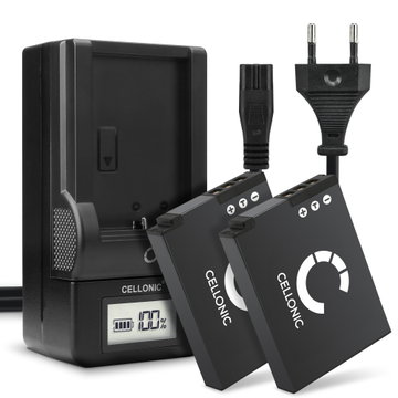 2x Nyt Kamera Batteri til Nikon CoolPix A900 W300 AW130 S9900 S9700 S9500 S9300 S9100 S8200 S6300 AW100s AW110s EN-EL12 - EN-EL12 1100mAh + Oplader MH-65 skift batteri til kamera