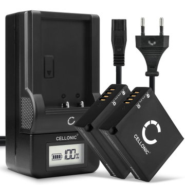 2x Kamera batteri til Panasonic Lumix DMC GX80 LX100 GF6 GX7 TZ80 TZ101 TZ202 TZ81 DMWBLG10E - Udskift DMW-BLE9 DMW-BLG10 batteri + Oplader DE-A98A DE-A99B ekstra batteri