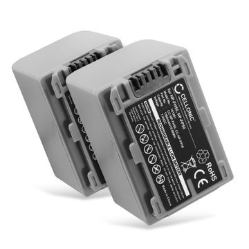 2x Kamera Batteri til Sony HDR-HC3 DCR-HC26 -HC20 -HC21 -HC23 -HC28 -HC30 -HC32 -HC36 -HC40 -HC96 DCR-DVD105 -DVD92 DCR-SR40 -SR80 -SR100 - NP-FP50 NP-FH50 FH30 FH70 1360mAh Udskiftsningsbatteri til kamera