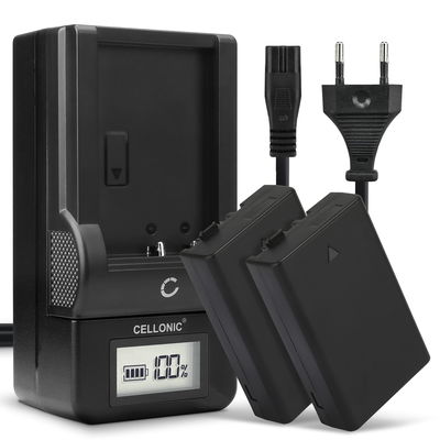 2x Kamera batteri til Pentax KP K-50 K-30 K-S1 K-r K-500 K-S2 - Udskift D-Li109 batteri + Oplader D-BC109 K-BC109 ekstra batteri