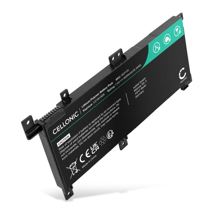 Batteri til ASUS VivoBook X556UQ, X556UJ, X556UB, X556UA, C21N1509 Bærbar computer - 4650mAh 7.6V 