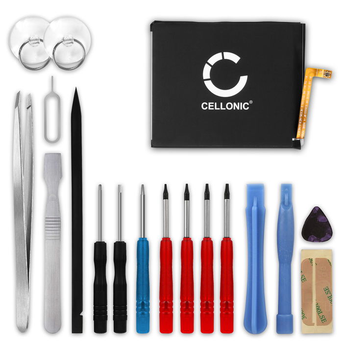 CELLONIC Phone Battery Replacement for Nokia 6 (2017) + 17-Tool Phone Repair Kit - HE316 3000mAh