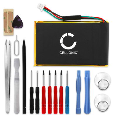 CELLONIC GPS Battery for Garmin Nüvi 775, 765, Nüvi 1300, Nüvi 1310, Nüvi 1340, Nüvi 1350, Nüvi 1370, Nüvi 1390, Nüvi 245W + 17pc GPS Tool Kit 361-00019-12,361-00019-16 1250mAh SatNav Sat Nav Battery Replacement