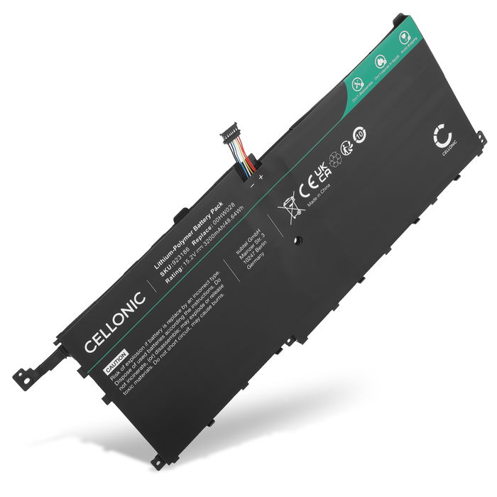 Batteri til Lenovo ThinkPad X1 Carbon Gen 4, X1 Yoga Gen 2, X1 Yoga Gen 3, 00HW028, 01AV458, SB10F46466 Bærbar computer - 3200mAh 15.2V 