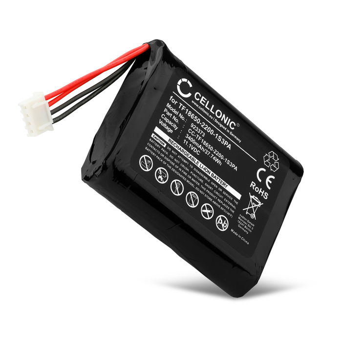 Batteri til Marshall Stockwell I TF18650-2200-1S3PA (3400mAh, 11.1V) fra CELLONIC