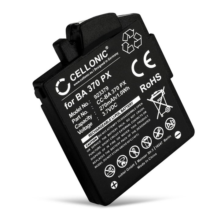 Battery til Sennheiser MM 400, 450 X, 400 X, 550, 450, 500 X, PX 210 BT, 360, 360 BT, 310 BT, PXC 310 270mAh 3.7V fra CELLONIC