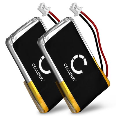 2x Battery til Plantronics CS55, CS351, CS520, CS510, Savi 720, 420, 710, W420, W720, C65, HL10, W710 240mAh 3.7V fra CELLONIC