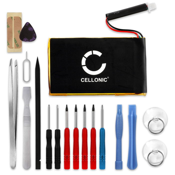 Garmin Nüvi 250w batteri 1250mAh 3.6V - 3.7V + Værktøj Set fra CELLONIC
