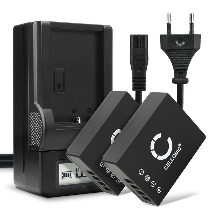 2x FujiFilm Fuji X100V batteri 1140mAh 7.2V - 7.4V + Oplader fra CELLONIC