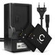 2x Batteri 600mAh + Oplader