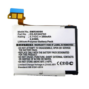 Smartwatch Batteri til Samsung Gear 2 (SM-R380) / Gear 2 Neo (SM-R381) - B1230J1EA, EB-BR380FBE, PGF582224H 250mAh udskiftsningsbatteri