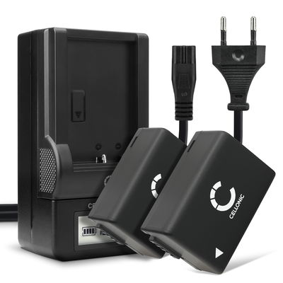 2x Kamera batteri til Panasonic Lumix DC-FZ82 DMC-FZ72 FZ70 DMC-FZ100 FZ150 DMC-FZ45 FZ40 FZ47 FZ48 DMC-FZ62 FZ60 - Udskift DMW-BMB9E batteri + Oplader ekstra batteri