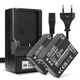 2x Batteri 900mAh + Oplader
