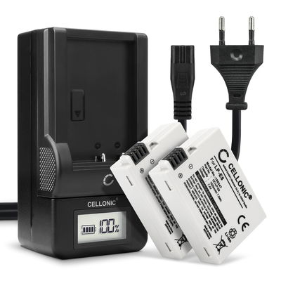2x LP-E8 batterier til Canon 600D EOS 700D EOS 550D EOS 550D EOS 650D EOS Rebel T2i T3i T4i T5i EOS Kiss X4 X5 X6i - 1020mAh DSLR LPE8-batteri til udskiftning + LCD Smart Charger